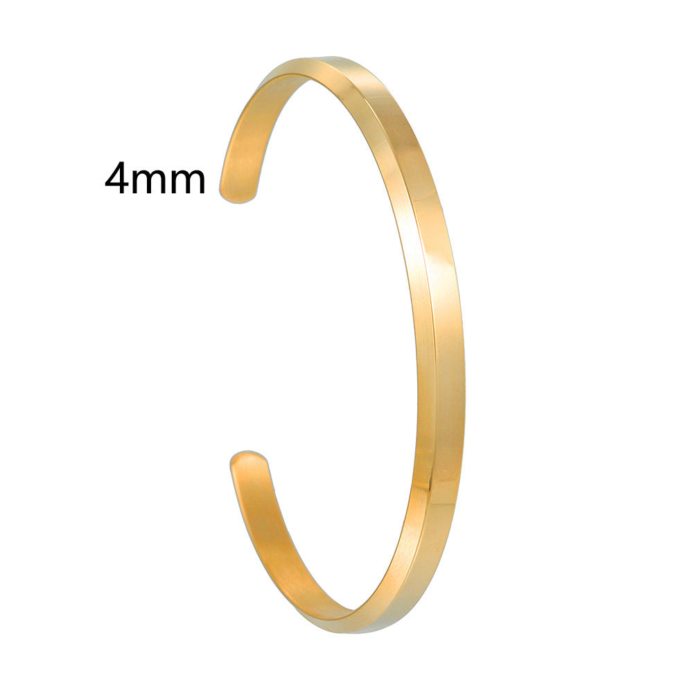 Wholesale 18K gold c-shaped open Watch accessories Bracelet